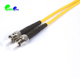1M ST To ST Jumper Single Mode Fiber Optic Patch Cables Duplex 2.0mm 9/125 Durable OEM