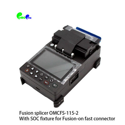 FTTH Handheld Fusion Fiber splicer OMCFS - 115 Fusion splicer with SOC fixture 4 motors  Fiber Optic Splicing Machine